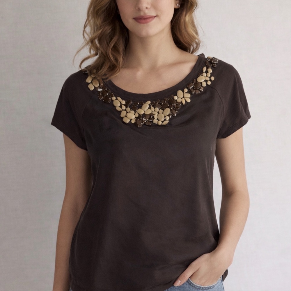 MaxMara Weekend embelished Brownish Women's Top